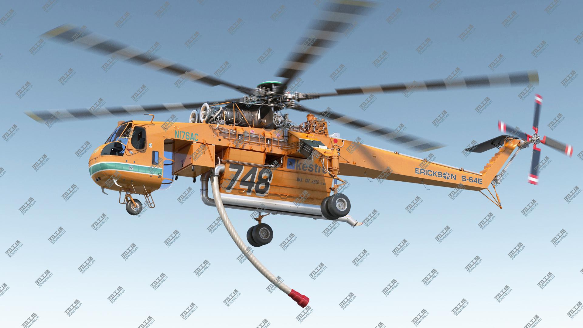 images/goods_img/20210313/3D Sikorsky S-64 Skycrane Firefighting Helicopter Rigged/2.jpg
